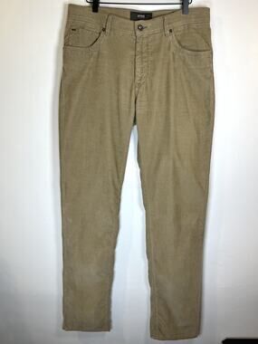 Brax Feel Good Men’s Brown Cadiz Corduroy Straight Leg Pants Size 34 34x34